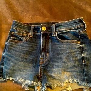 American Eagle denim short shorts, size 2